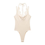 Lace halter neck bodysuit