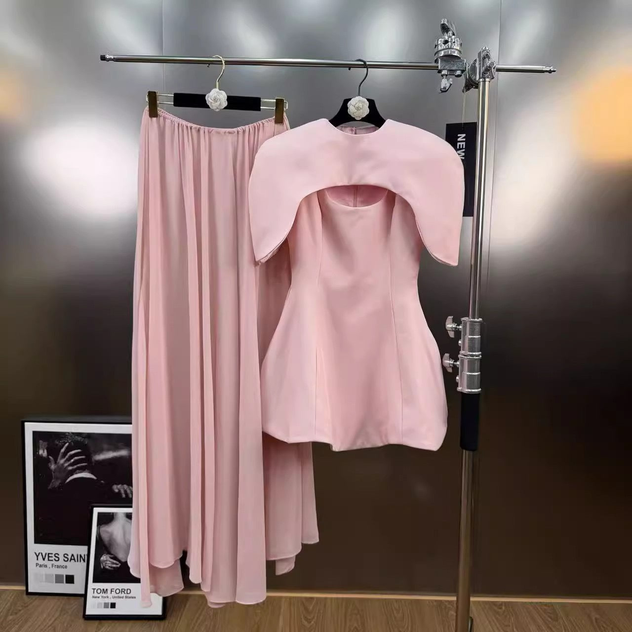 Australian shawl 3 pieces style dress