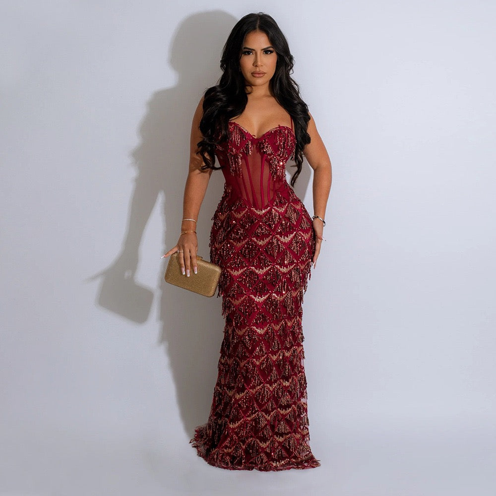 Spaghetti style dress