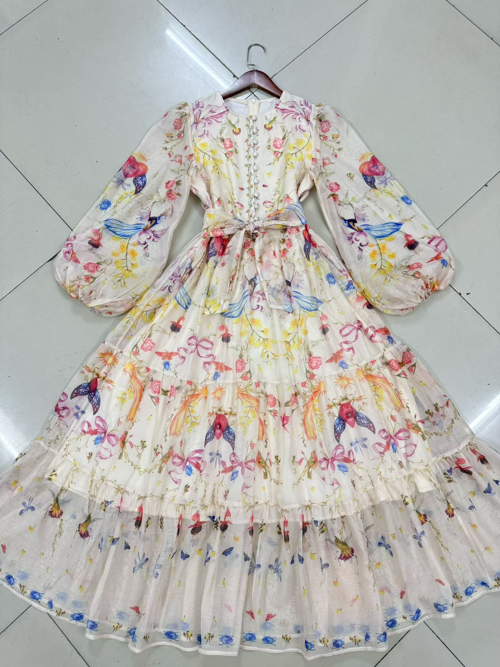 Australian niche print long dress