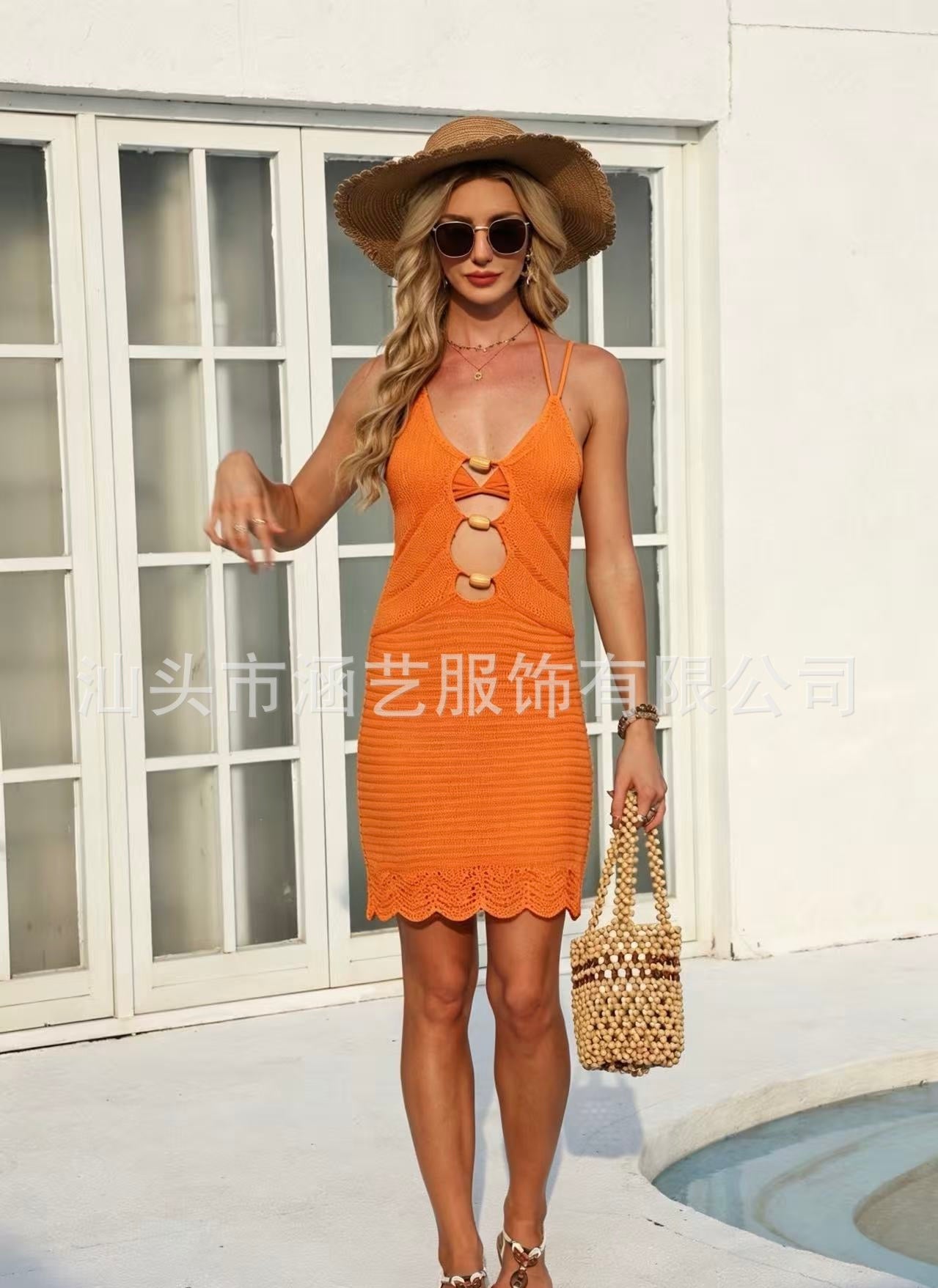 Style knitted sexy dress