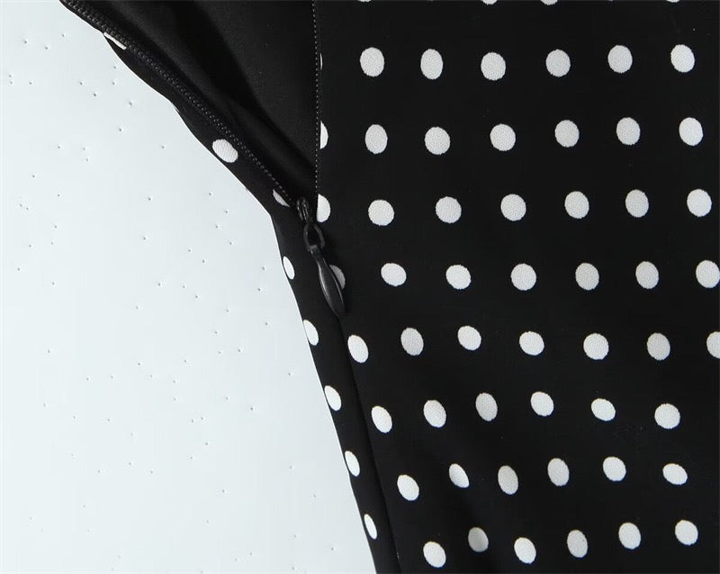 French resort polka dot print
