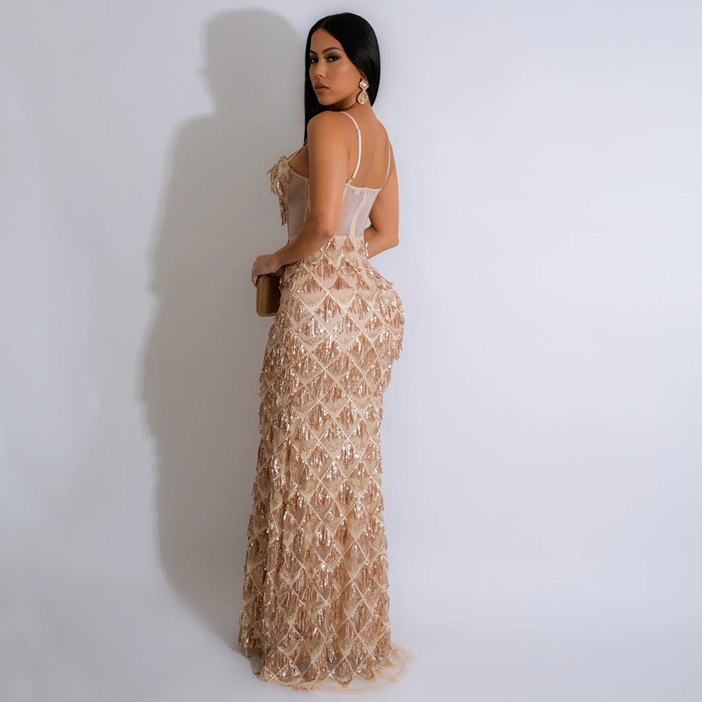 Spaghetti style dress