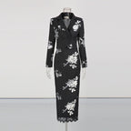 Sequined lapel set