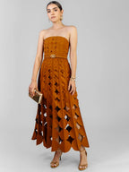 Australian strapless long dress