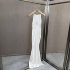 French satin mermaid gown