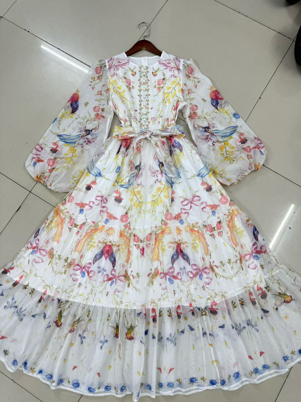 Australian niche print long dress