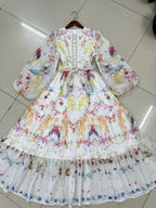 Australian niche print long dress
