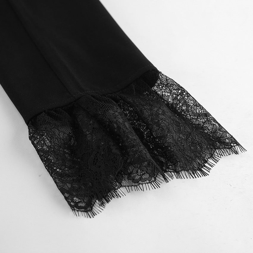 Lace blazer style