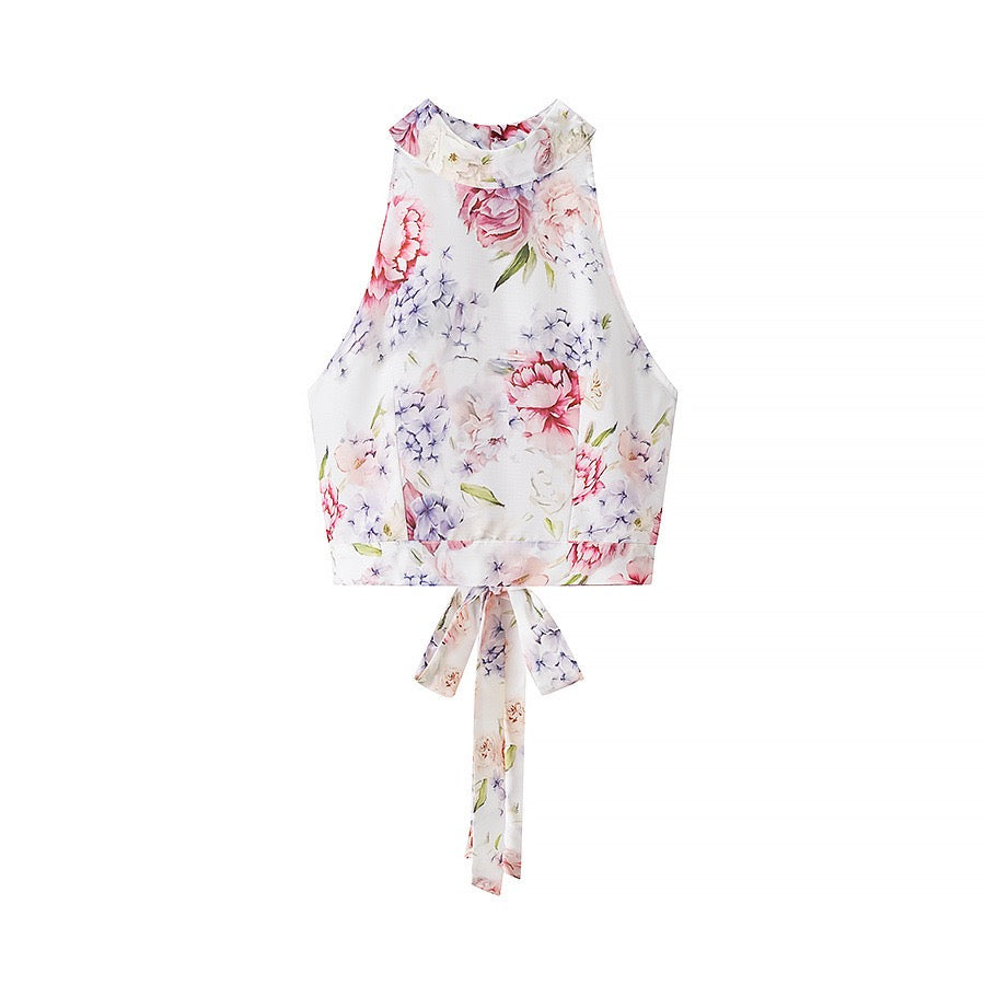 Halterneck floral set