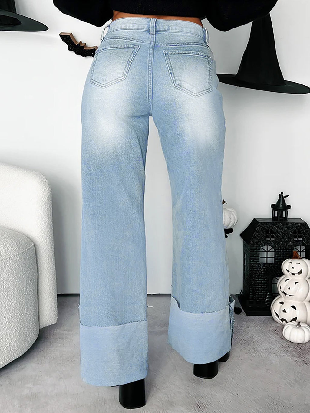 The folded edge denim
