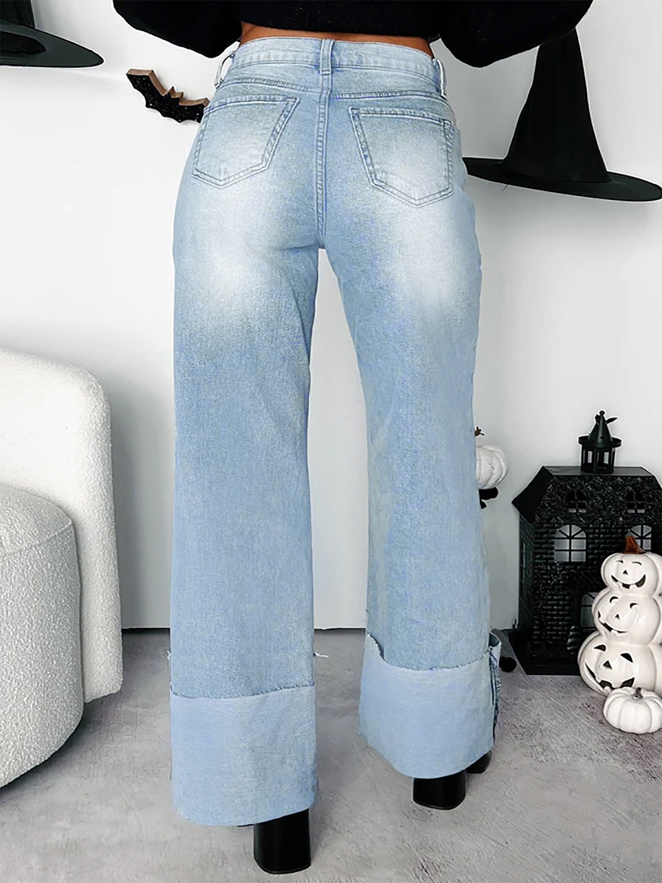 The folded edge denim