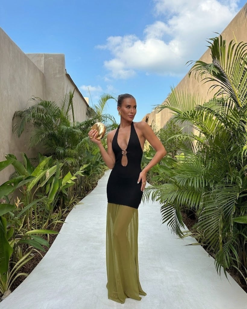 Backless sexy dress