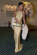 French satin mermaid gown