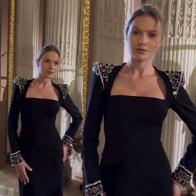 dress with diamonds