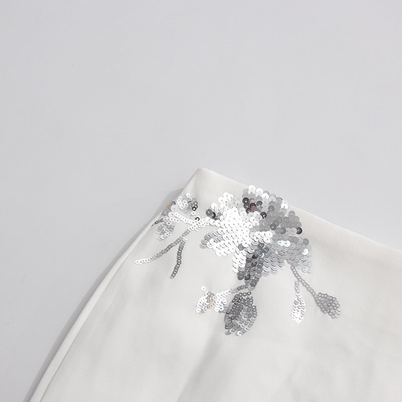 Sequined lapel set