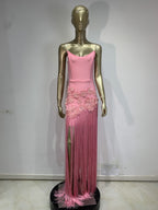 sexy fringes dress