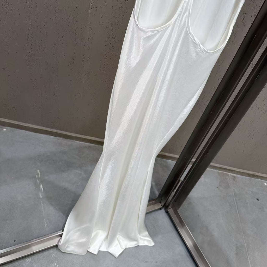 French satin mermaid gown