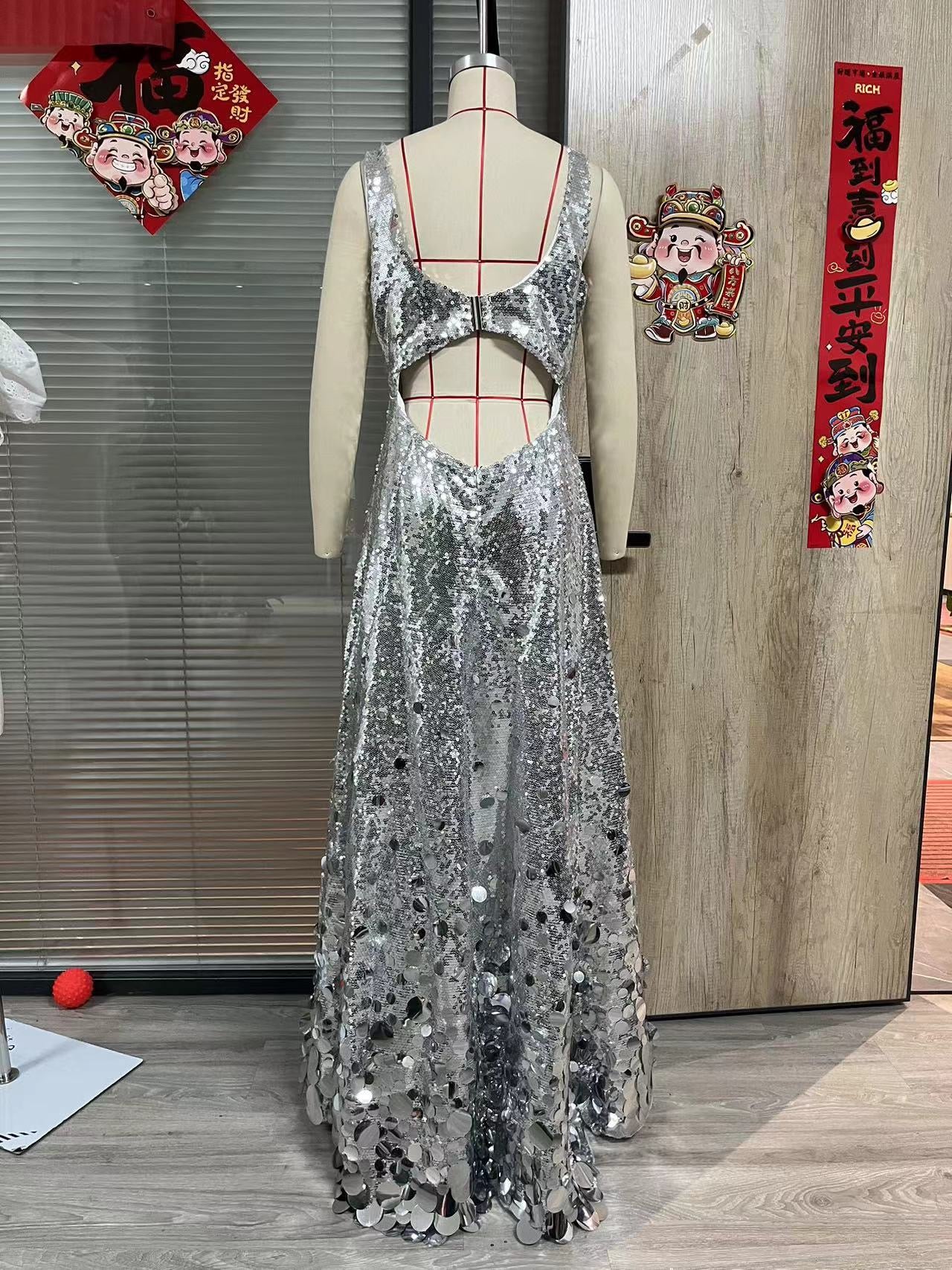 Heavy sequin beaded dress