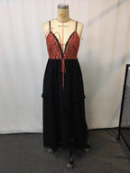 Fluffy embroidery dress