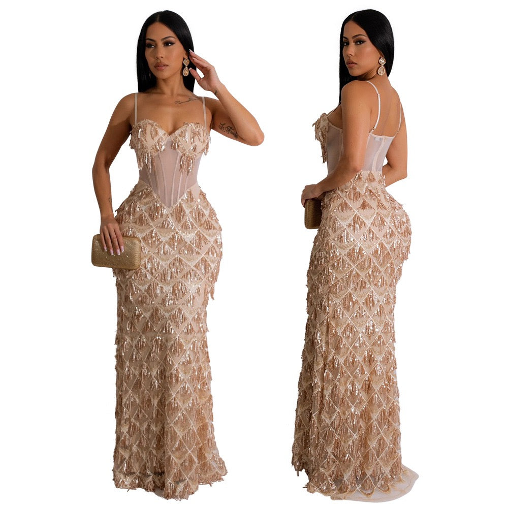 Spaghetti style dress