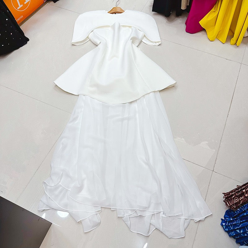 Australian shawl 3 pieces style dress
