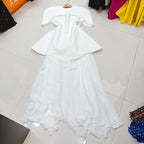 Australian shawl 3 pieces style dress