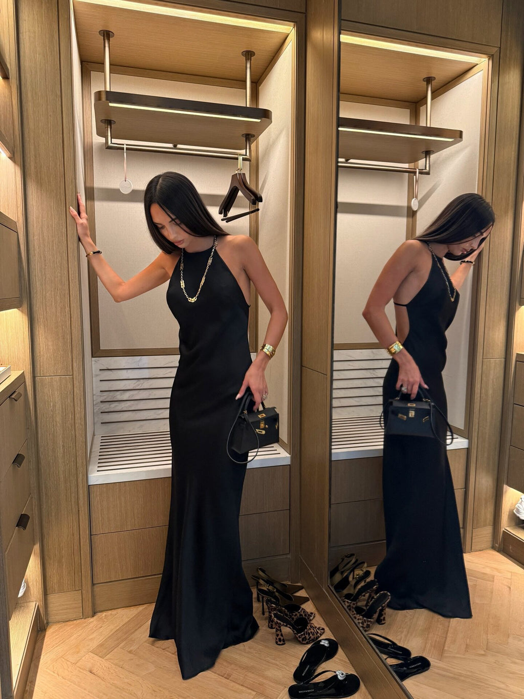 French satin mermaid gown