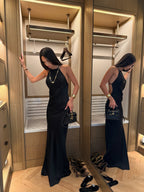 French satin mermaid gown