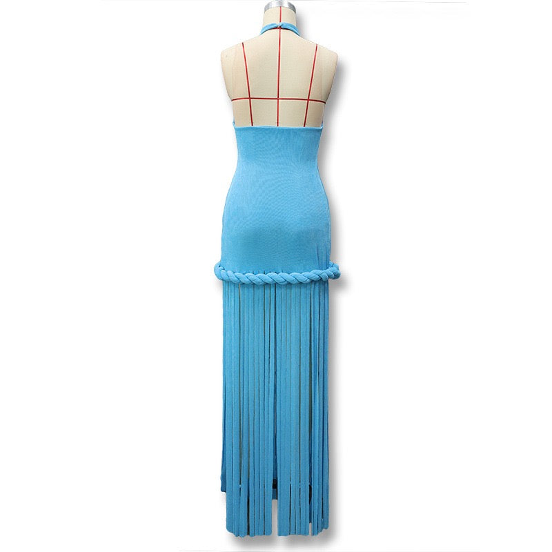 Braided tassel dress
