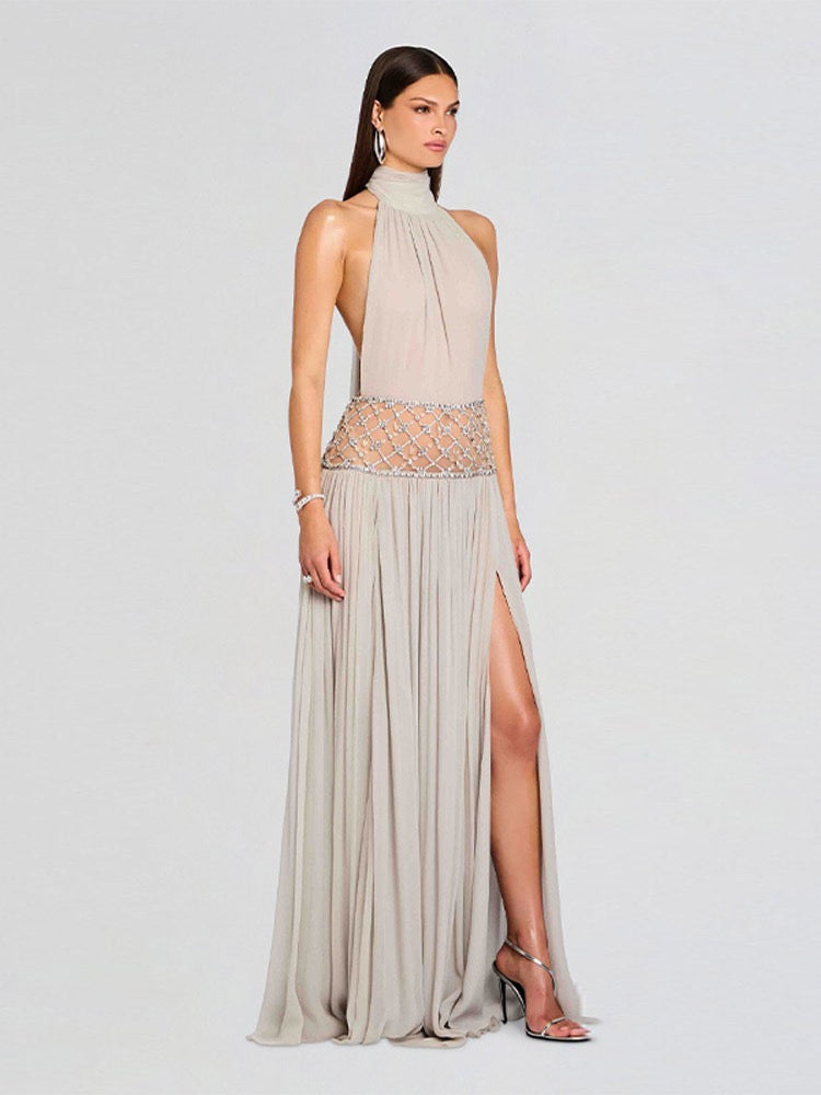 Rhinestone gown dress