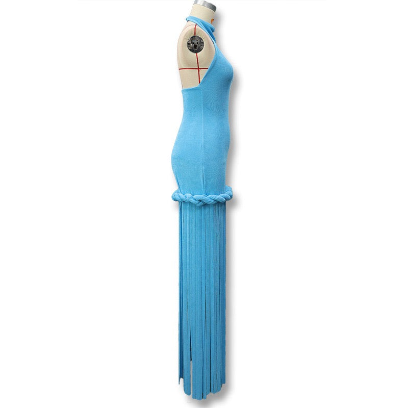 Braided tassel dress