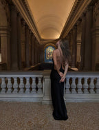 French satin mermaid gown