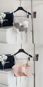 Fringes corset top
