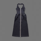 Halter slimfit bodycon denim dress