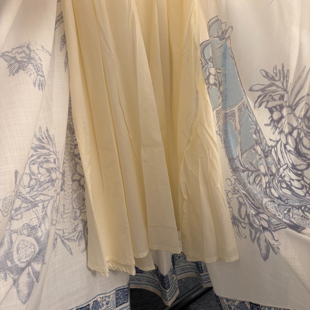 Puff sleeves printed dress