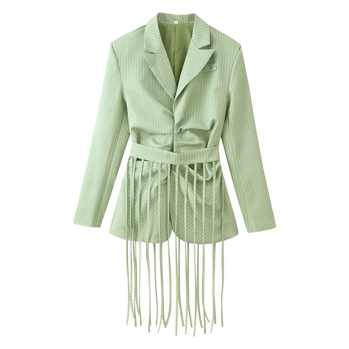 Detachable tassel belt jacket