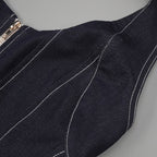 Halter slimfit bodycon denim dress