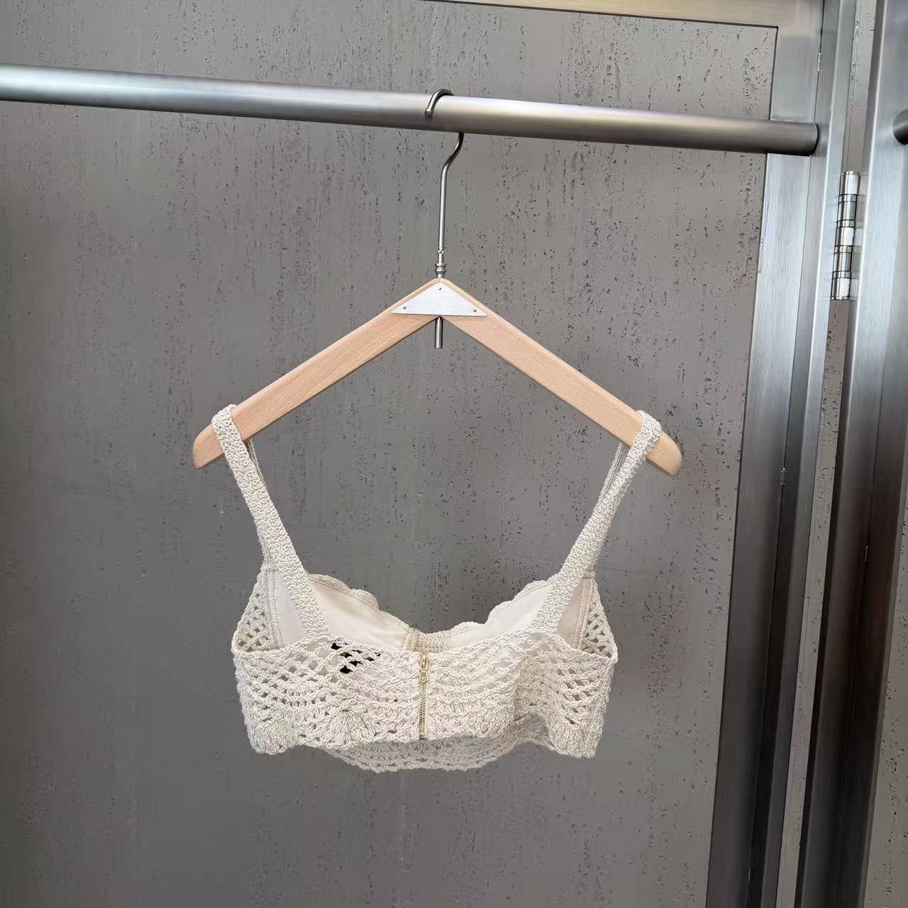 Tassel knitted wrap set