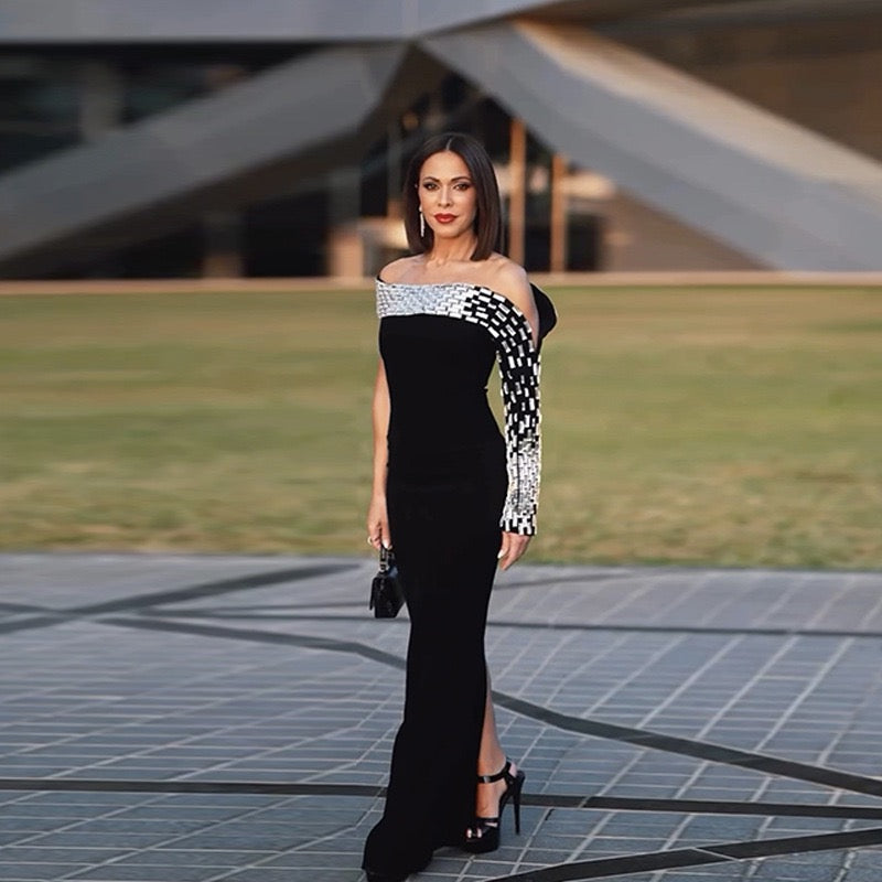 Handmade diamond dress