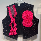 Pearl flowers set