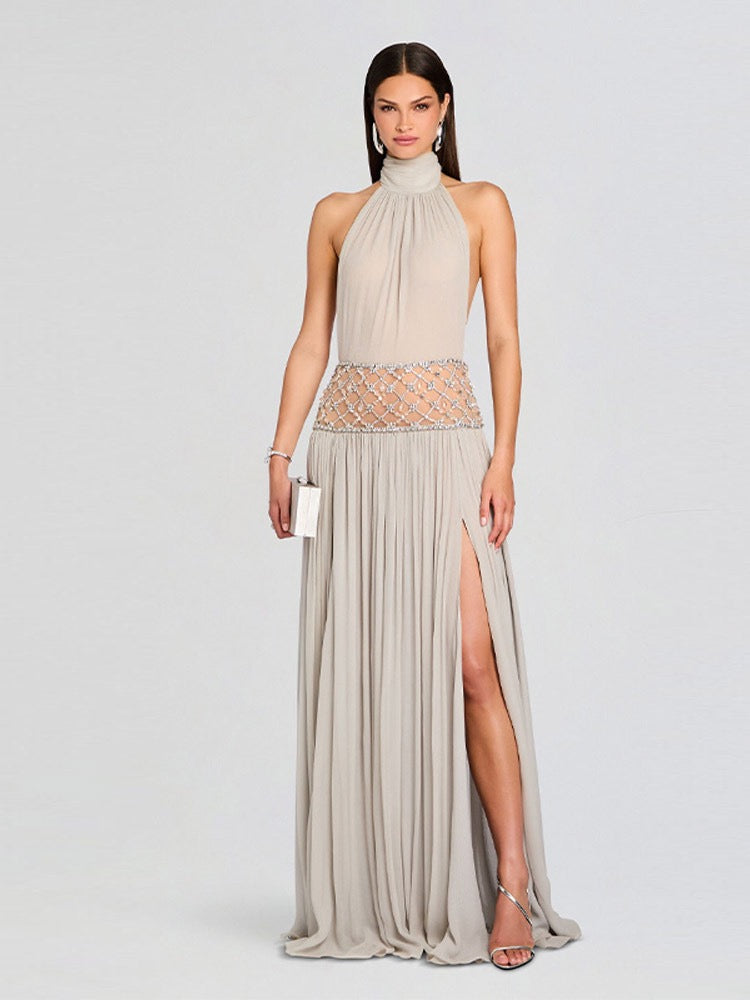 Rhinestone gown dress