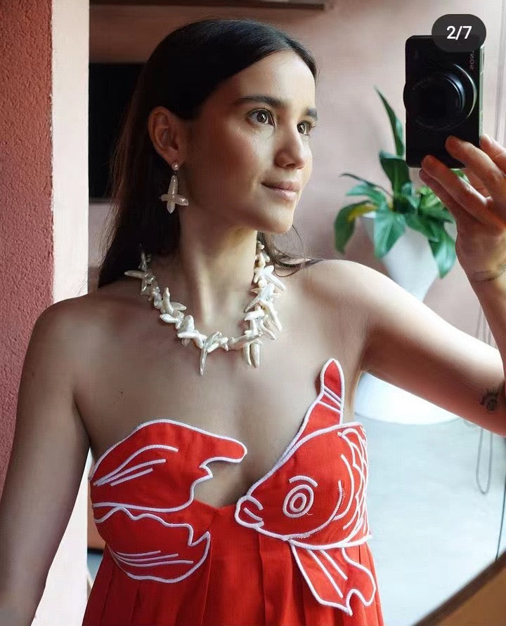 Spanish Open back & cinched waist dress