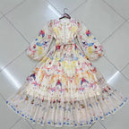 Australian niche print long dress