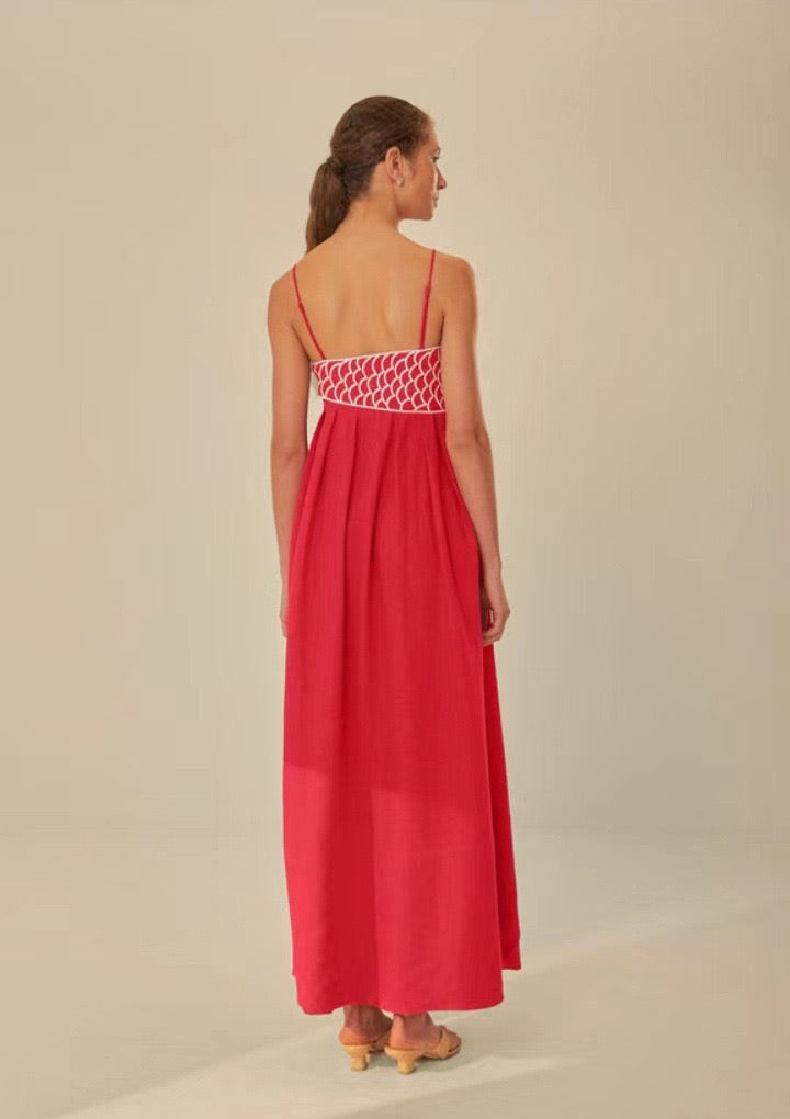 Spanish Open back & cinched waist dress