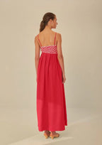 Spanish Open back & cinched waist dress