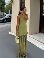 Braided tassel dress