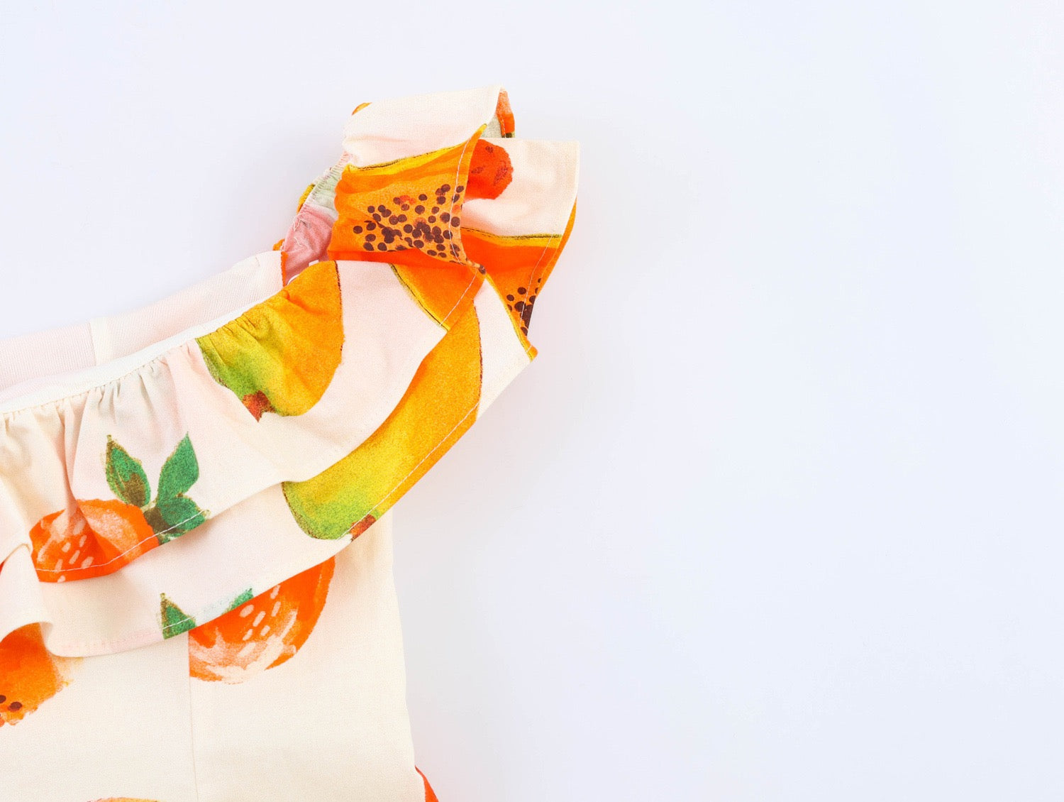 Summery fruity mini dress