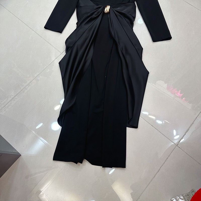 Bow classy dress
