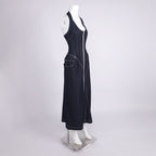 Halter slimfit bodycon denim dress